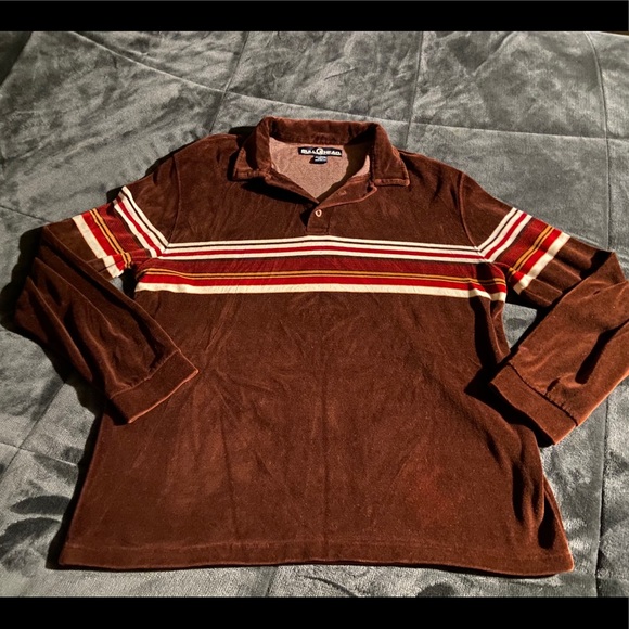 Bullhead Polyester Surf Rugby 90s Grunge Style Long Sleeve Men’s Size Large - Picture 2 of 4